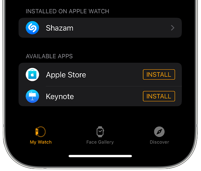 Install on Watch